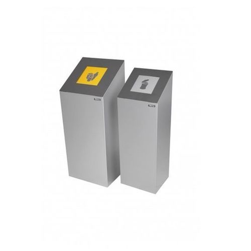 Waste bin with lid - T03U14 - Recycleoffice - secure / sealed