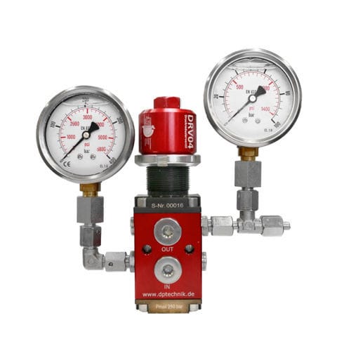 Pressure valve - DRV04 - Dosier- und Prüftechnik GmbH - manual / pilot-operated / adjustment