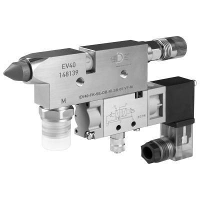 Extrusion valve - EV40 - Dosier- und Prüftechnik GmbH - electropneumatic / stainless steel / brass
