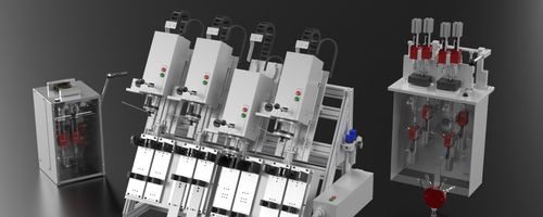 Oil dosing dispenser - Dosier- und Prüftechnik GmbH - grease / volumetric / for the automotive industry