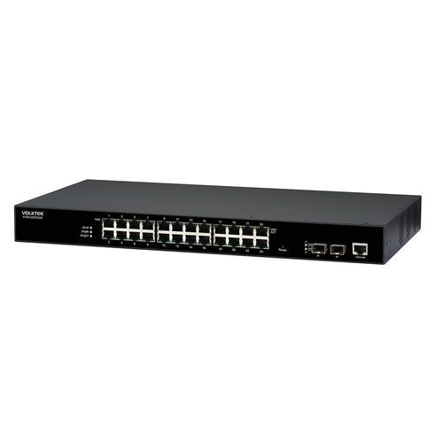 Managed ethernet switch - 5100-24GT2GS series - Volktek - 24 ports / layer 2 / gigabit Ethernet