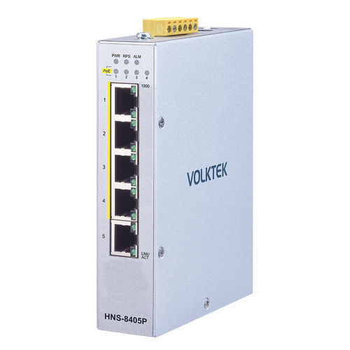 Unmanaged ethernet switch - HNS-8405P - Volktek - 5 ports / LAN / DIP