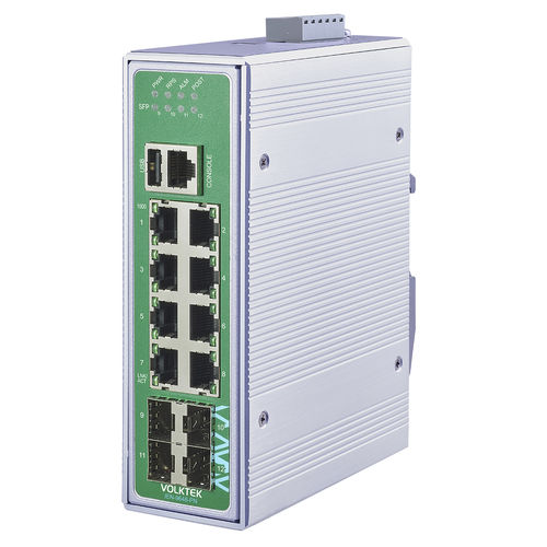 Managed ethernet switch - IEN-9648-PN - Volktek - 12 ports / gigabit Ethernet / ProfiNet