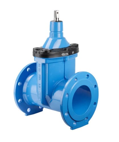Gate valve - 4710E3 - Hawle - manual / for water / flange