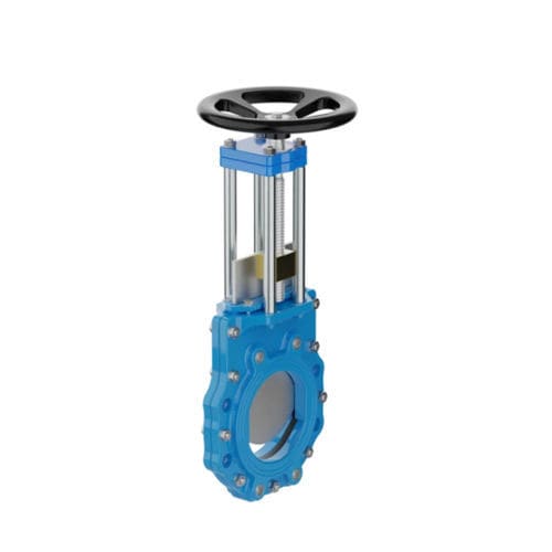 Knife gate valve - EH1800 - Hawle - with handwheel / for wastewater / flange