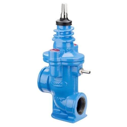 Piston valve - 2491 - Hawle - manual / for water / threaded