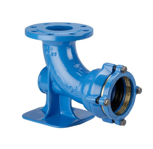Hydraulic fitting - 5045 - Hawle - flange / duck foot bend / DIN