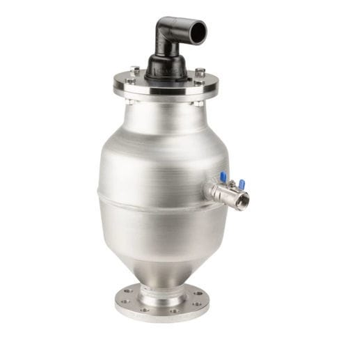 Gas relief valve - 9864 - Hawle - DIN / stainless steel / flange