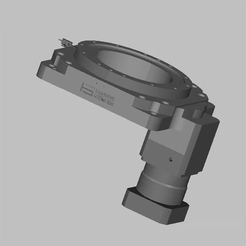 Hollow rotary table - HRT350JS-L2 - Hansheng Automation (Dongguan) Co., Ltd. - electric / horizontal / for the food industry