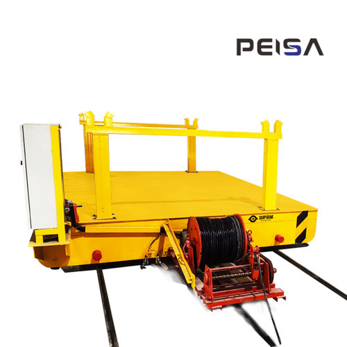 Handling rail guided cart - DPJ - Henan Peisa Machinery Co., Ltd - for heavy loads / for pallet / for trolleys