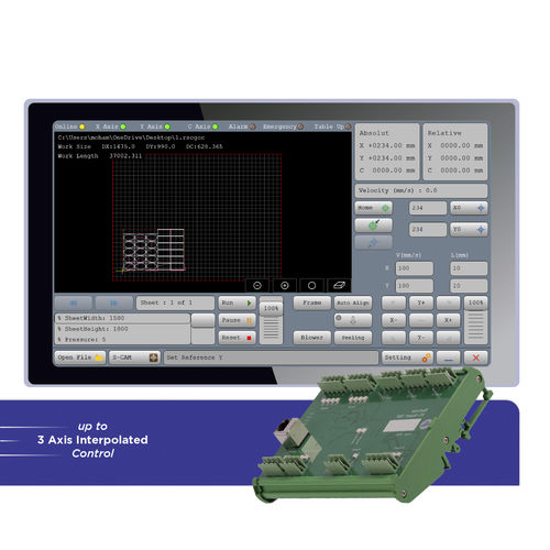 Cutting machine CNC controller - XYC SGCut - Radonix Technology - 3-axis / compact / embedded