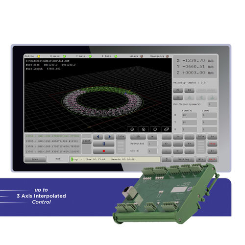 Cutting machine CNC controller - XYZ Cutter - Radonix Technology - for plasma cutting machines / 3-axis / compact