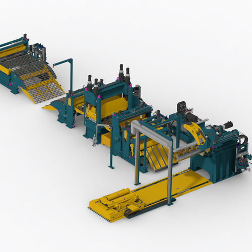 High-strength steel press feeding line - DEVELOPPEMENT PROJETS INDUSTRIELS (DPI) - for fine blanking / for magnetic strips / for the automotive industry