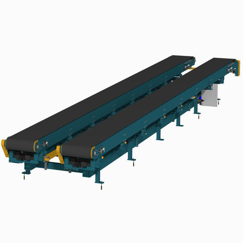 Belt conveyor - DEVELOPPEMENT PROJETS INDUSTRIELS (DPI) - horizontal / with adjustable slope / straight