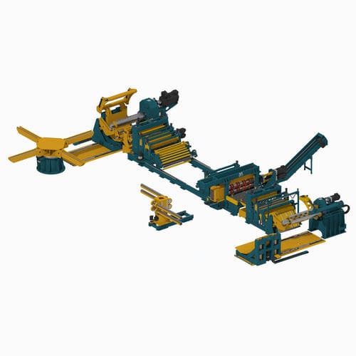 Thin sheet metal slitting line - DEVELOPPEMENT PROJETS INDUSTRIELS (DPI) - for thick sheet metal / coil-fed / sheet metal