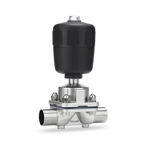 Diaphragm valve - DV5693-W - Taloar - pneumatic / for control / welded