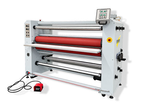 Hot laminating machine - MLC-1600 - Crest Dutch Machinery - large nip / with winder / for panels