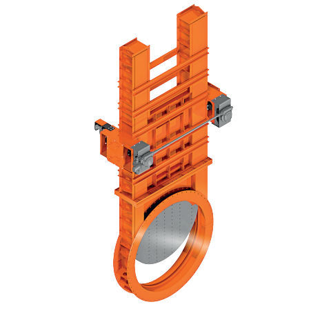 Knife gate valve - DVG  - Flowrates - pneumatic / flow-control / for gas