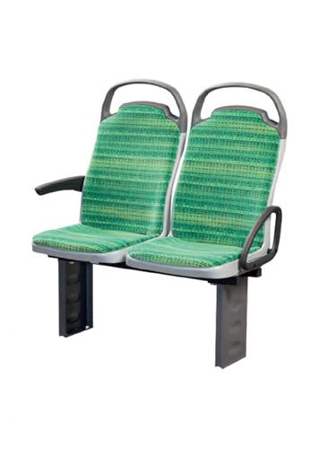 Classical train seat - TYP9142 - Pilot Sitzsysteme GmbH - double / with armrest / magazine net