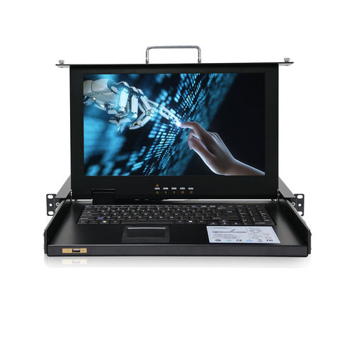 Rack-mount KVM switch - RGD-KVM-1508HD-VGA - Key Technology Rugged System Limited - with keyboard / digital / with LCD screen