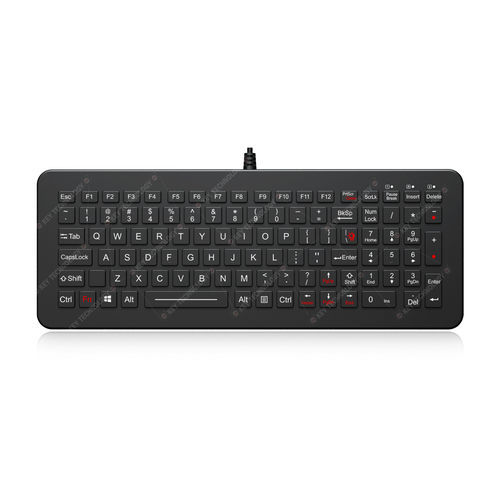 Panel-mount keyboard - K-TEK-M334KP-FN-BL-NV-151B-DT-DWP - Key Technology Rugged System Limited - with mechanical keys / 101-key / for the transportation industry