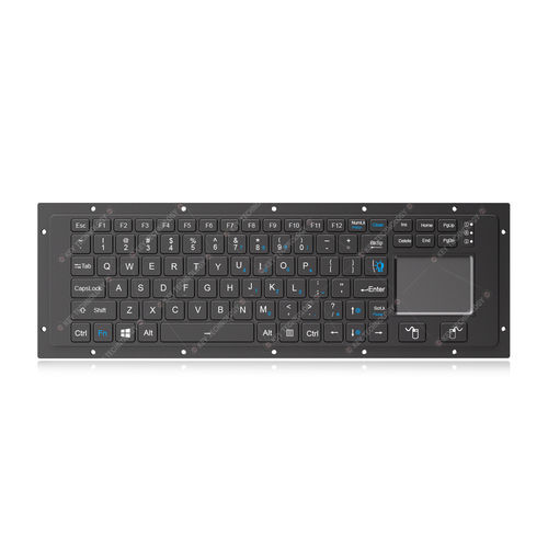 Console keyboard - K-TEK-V369TP-FN-BL-FC-SC-ML-AL-DWP - Key Technology Rugged System Limited - scissor switch / with 2 mouse keys / 88-key