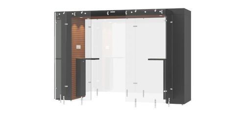 HEPA filter smoking booth - SPAREA 3.2m - Longhi Air - tempered glass / MDF / steel