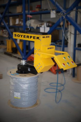 Electromagnetic gripper - Soyerpek - pneumatic / for reel handling / vacuum