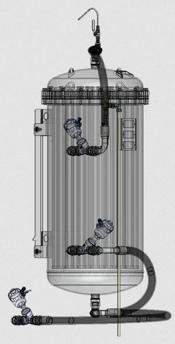 Candle filtration unit - FILTRES MONNET - for liquids / self-cleaning