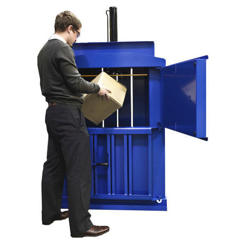 Plastic baler - MHM 60 - MHM UK LTD - for waste / vertical / front-loading