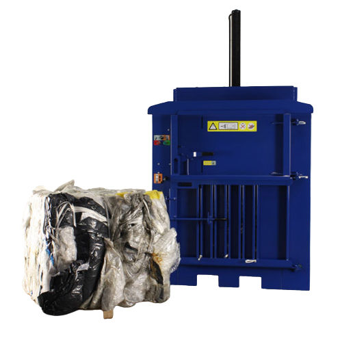 Plastic baler - MHM 100 - MHM UK LTD - for waste / vertical / front-loading
