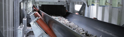 Plastic conveyor system - BEUMER Group GmbH & Co.KG - for large components / for tires / for mineral material