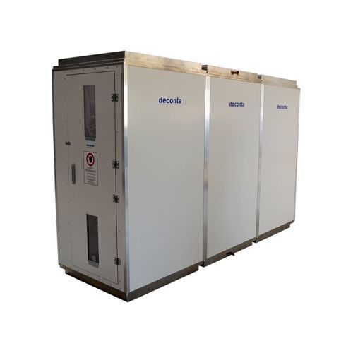 Floor-standing safety shower - smart + - deconta GmbH - air / decontamination