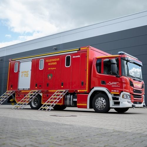 Spray decontamination unit - deconta GmbH - for vehicles / mobile