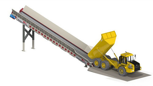 Reception hopper - Telestack International Ltd - feeder / for biomass / cement