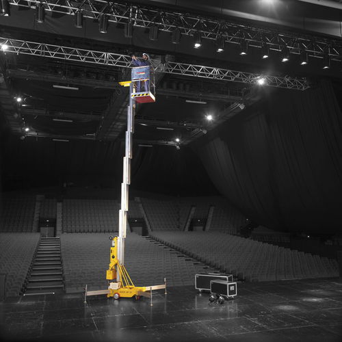 Wheeled mast boom lift - Quick UP 8 - Rothlehner Arbeitsbühnen GmbH - electric / indoor / compact