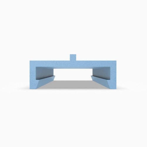 UHMW-PE profile - P10540 series - Movexii - titanium / C / industrial