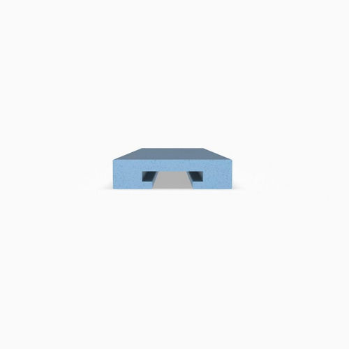 UHMW-PE profile - P163 series - Movexii - titanium / C / industrial