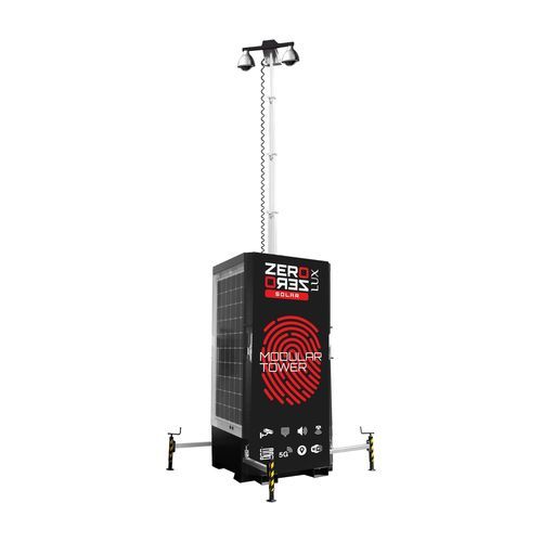 Solar light tower - ZEROZERO LUX SOLAR - LUXTOWER - Branch of M.E.TA. Srl - with combustion engine