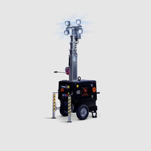 LED light tower - LUX B.ONE - LUXTOWER - Branch of M.E.TA. Srl - battery-powered / single-phase