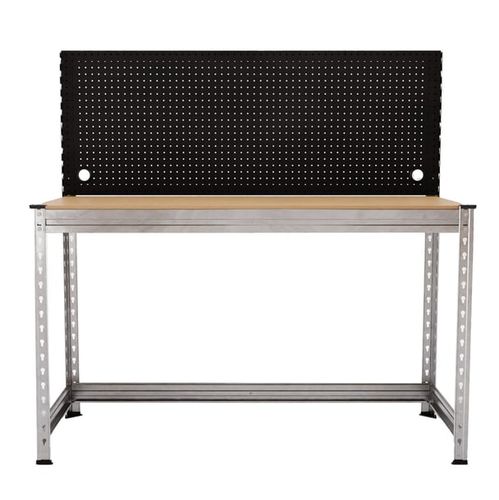 Metal workbench - W.S. Worldwide Shelving GmbH - with tool board / for heavy loads