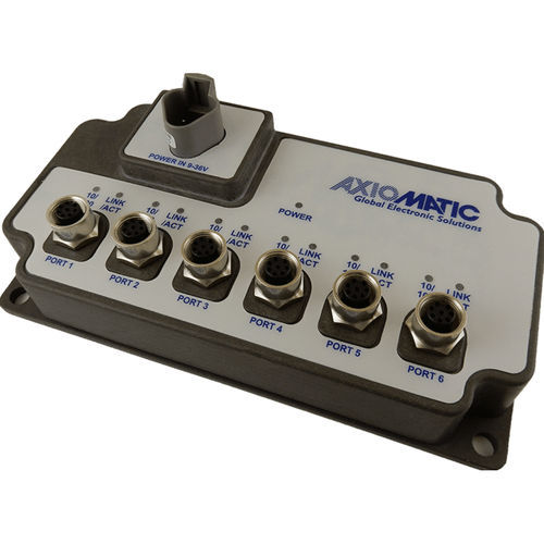 Unmanaged ethernet switch - AX140700C  - Axiomatic Technologies Corporation - 6 ports / LAN