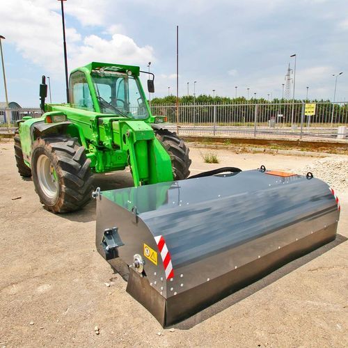 Sweeper bucket - SWP series - C&F srl - for loaders / for skid steer loaders / for backhoe loaders