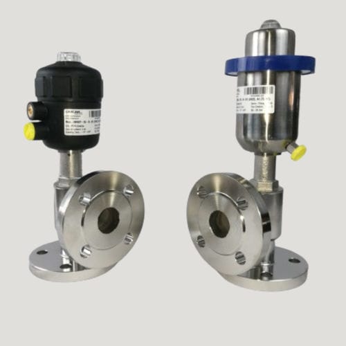 Pneumatic valve - OMISP - air fluid solutions - shut-off / flange / right-angle