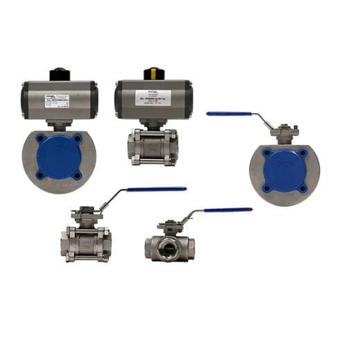 Ball valve - AFSSFDVOTM - air fluid solutions - lever / pneumatic / electric
