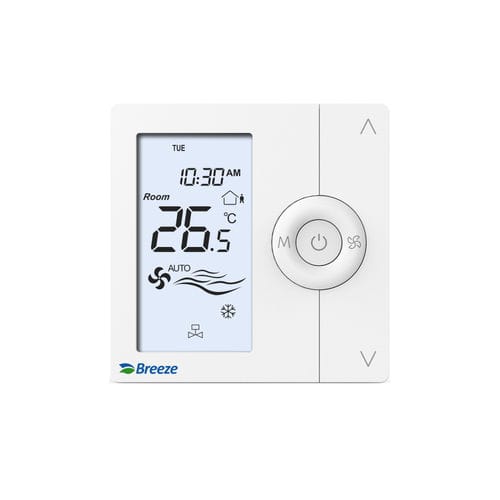 Adjustable thermostat - BC103-4EDM - Beijing Breeze Technology Co.,Ltd - wall-mounted / surface-mount / 240VAC
