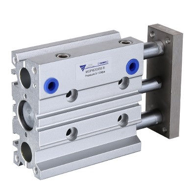 Pneumatic cylinder - MGP - Ningbo Phen Automation Co., Ltd - with guided piston rod / double-acting