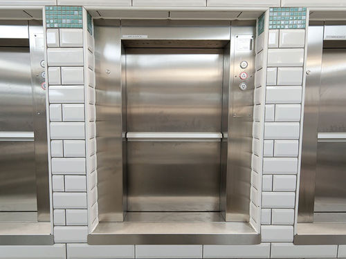 Electric goods lift - MCG3 - ACI élévation - for the food industry / for the pharmaceutical industry