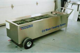 Ultrasonic cleaning machine - C4 - CONCEPTECH INC - for gas mask / mobile