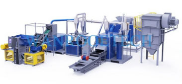 Electronic circuit board recycling plant - PCBR series - WANROOE-TECH - crushing